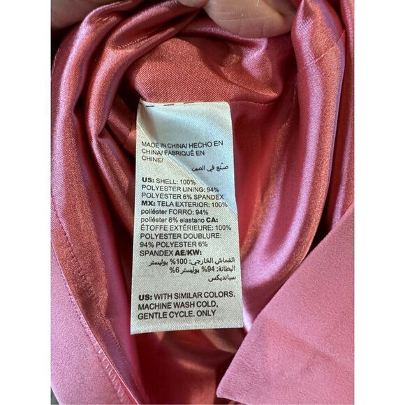 White House black market mauve flutter sleeve sheath dress sz 4 - Picture 7 of 7